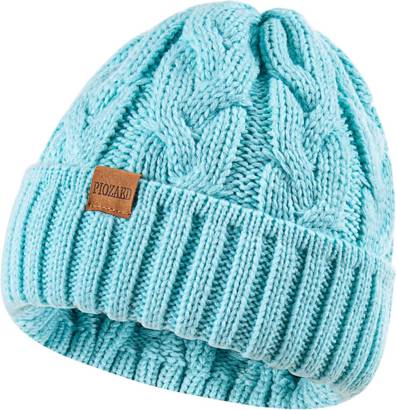 PIOZAED Womens Winter Knitted Beanie Hat Knit Warm Skull Cap Skull Cap Beanie for Women 2 Packs - Image 4